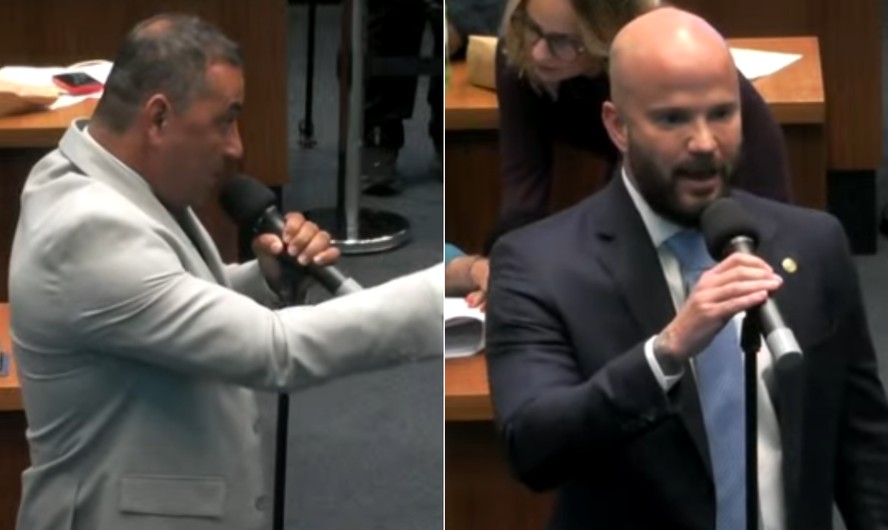 Renato Machado (PT) discute com Renan Jordy (PL) na Alerj