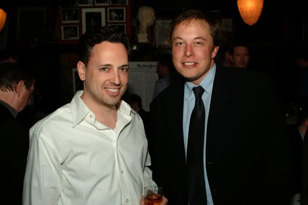 Sacks e Elon Musk trabalharam juntos no PayPal e são amigos — Foto: Christian Grattan/Patrick McMullan, Getty Images via NYT