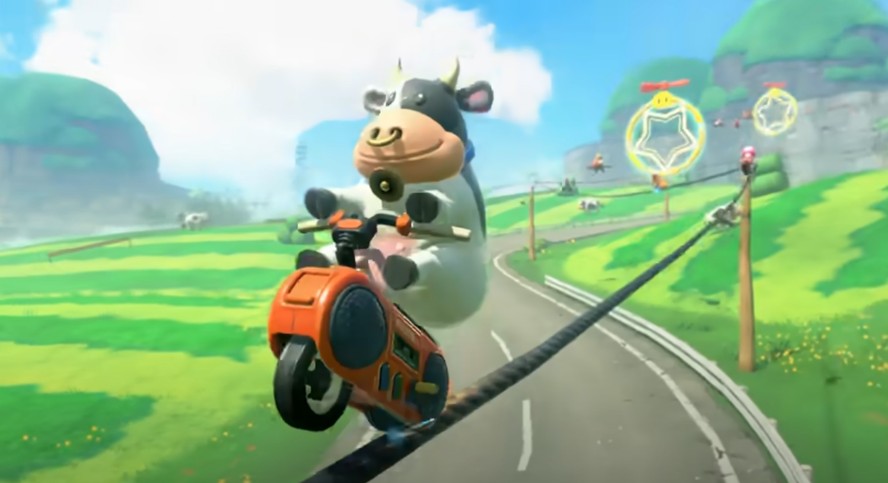 Sai da frente, Mário. Uma vaca é a nova estrela da Nintendo