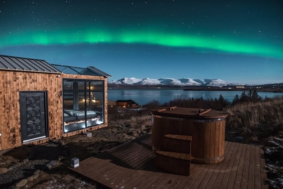 Panorama Glass Lodge, na Islândia — Foto: Divulgação