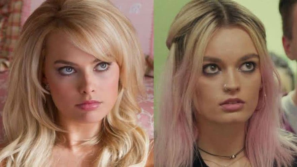 Margot Robbie e Emma Mackey — Foto: Reprodução/Instagram