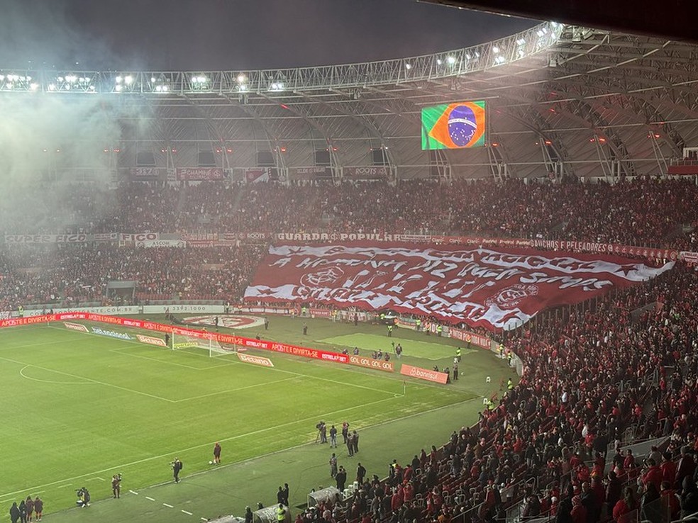 A festa da torcida na volta do Internacional ao Beira-Rio, em julho de 2024 — Foto: Divulgação/Internacional