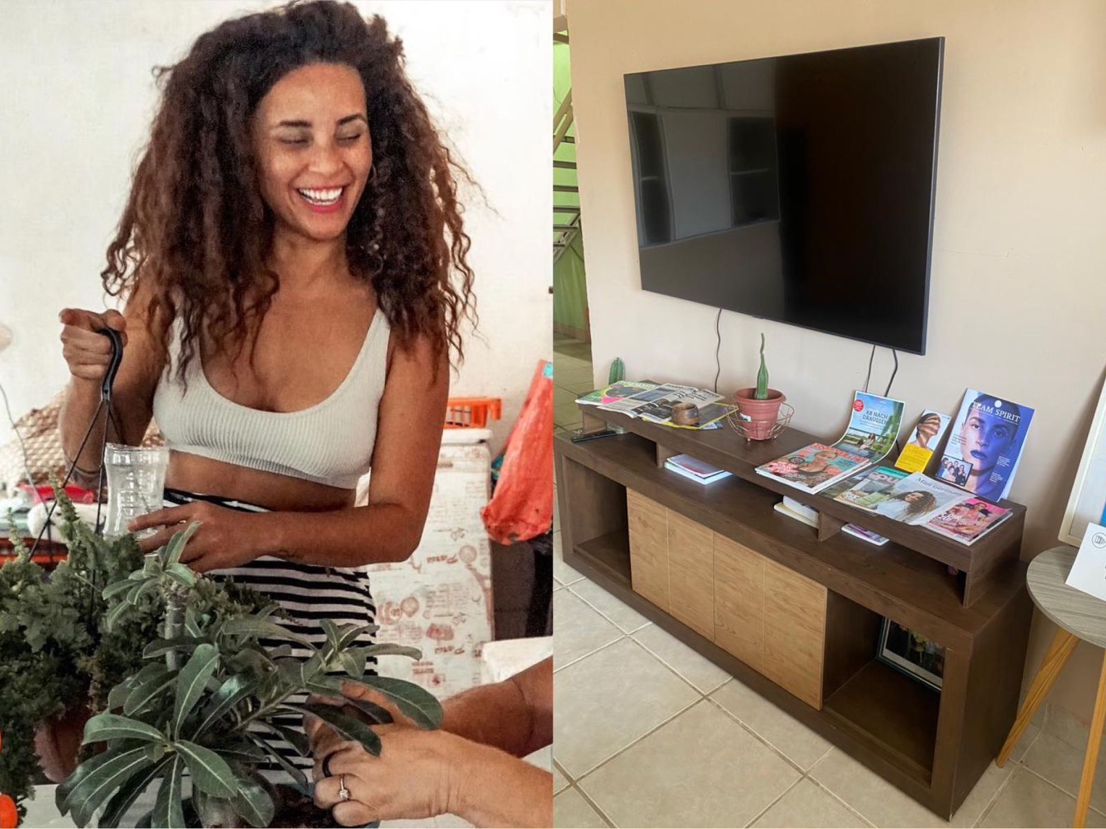 Domitila vive com a mãe em uma casa em Recife — Foto: Reprodução/Instagram