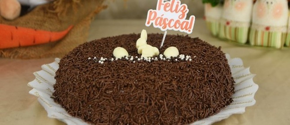 Tortamania: torta feliz Páscoa — Foto: Divulgação/ Jaqueline Gomes