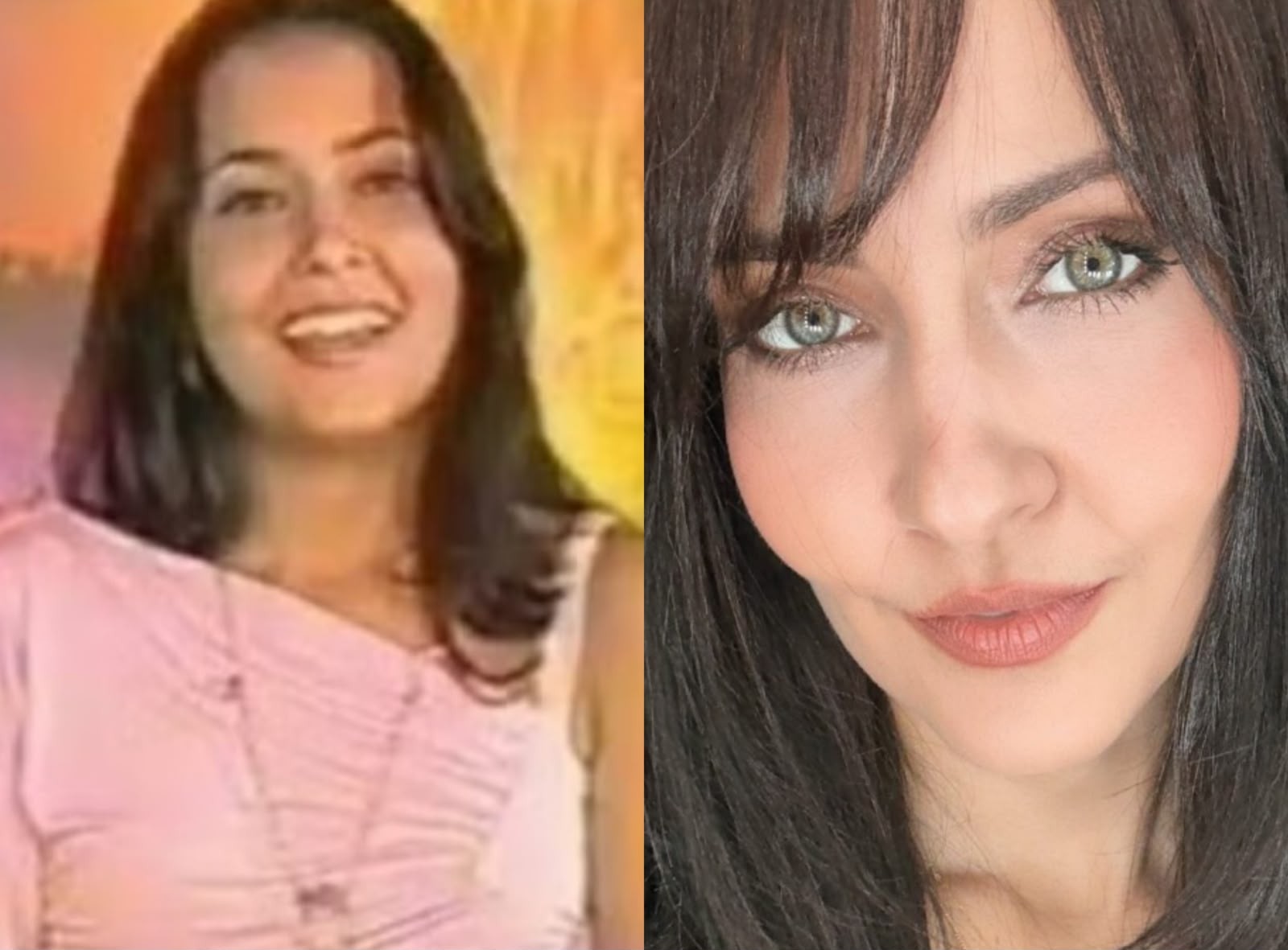 Maytê Piragibe entrou na TV Globinho em 2003, substituindo Fernanda de Freitas, e ficou pouco mais de um ano. Ela seguiu a carreira de atriz e apresentadora e fez várias novelas da Record — Foto: Reprodução/TV Globo e Instagram