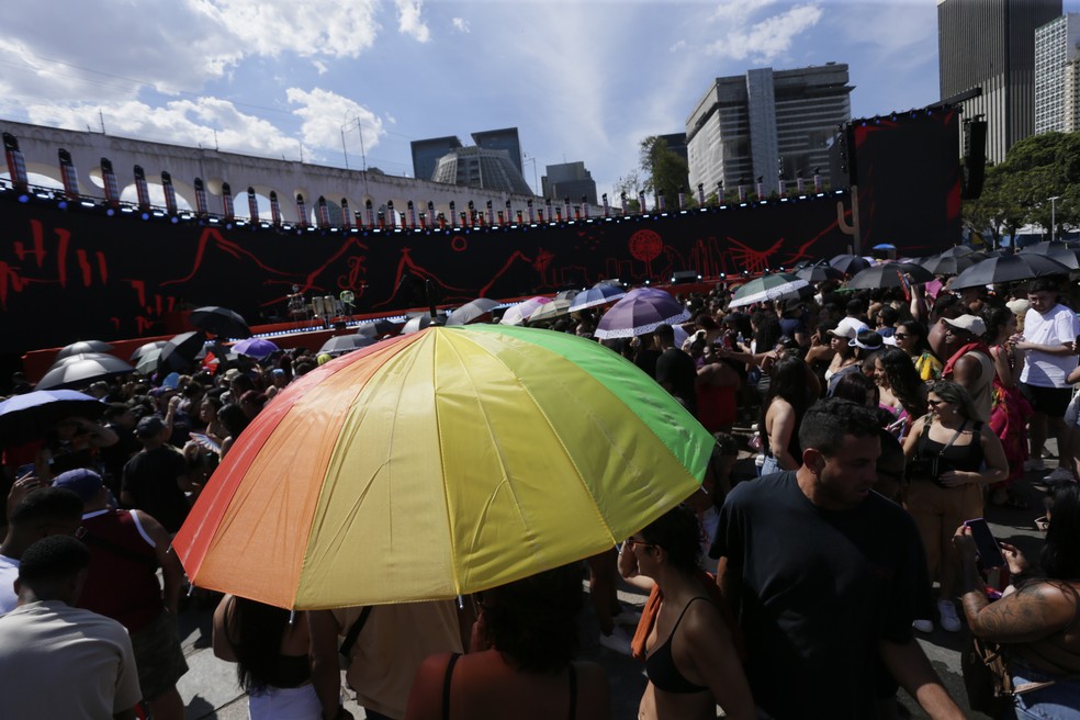Fãs no show do João Gomes na Lapa — Foto: Marcelo Theobald/ Agência O GLOBO