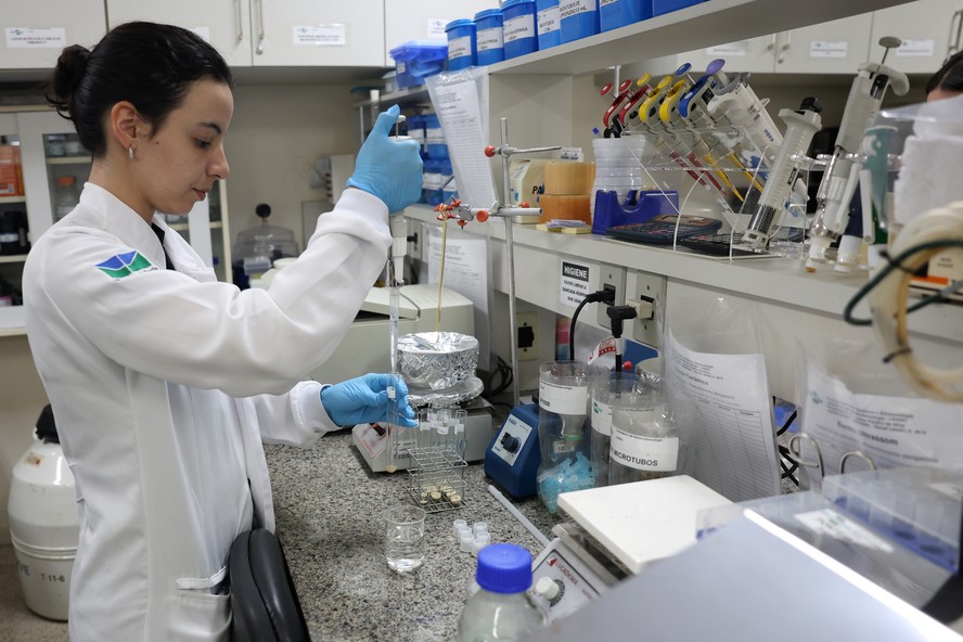 O laborat&oacute;rio de nanotecnologia da Embrapa