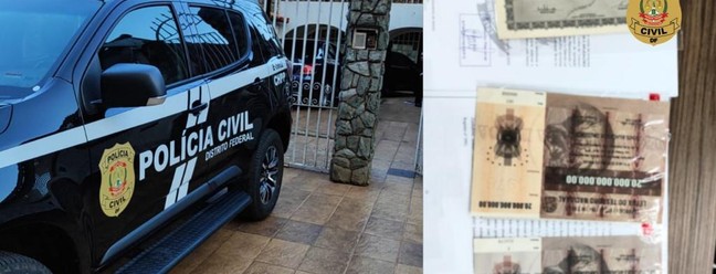Agentes fazem buscas em endereços ligados à quadrilha no DF e em quatro estados — Foto: Divulgação/PCDF