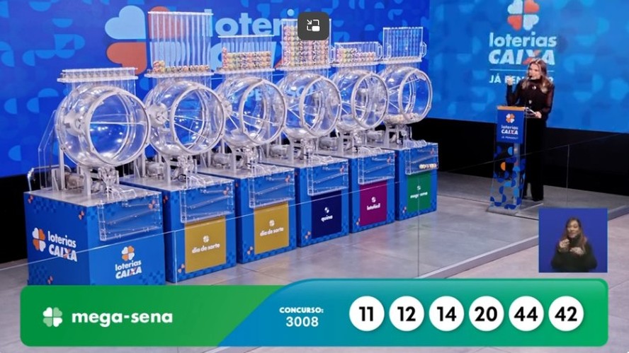 O concurso 3.008 da Mega-Sena