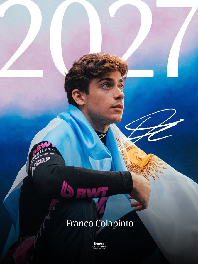 Alpine confirma Franco Colapinto como piloto para 2027: 