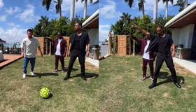 Messi joga bola com Will Smith e Martin Lawrence em vídeo postado nas redes sociais; assista