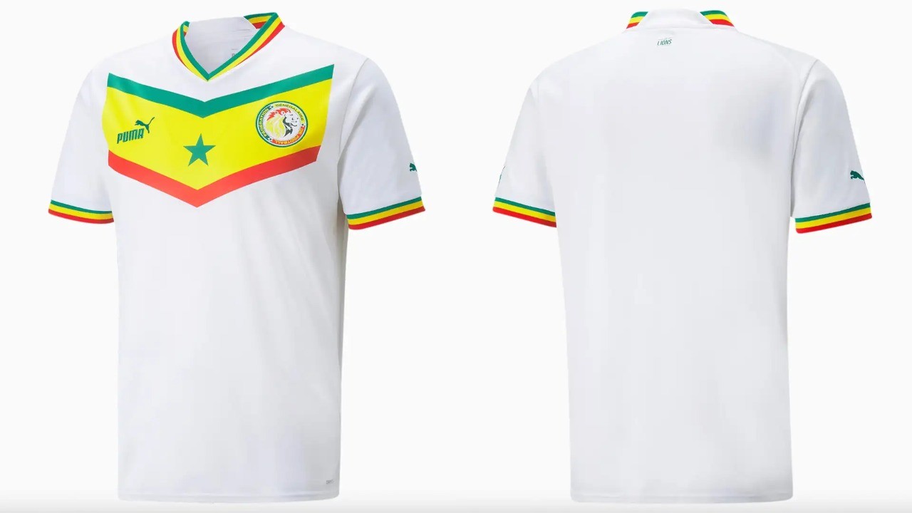 uniforme da seleção de Senegal para a Copa de 2022 — Foto: Divulgação/Puma