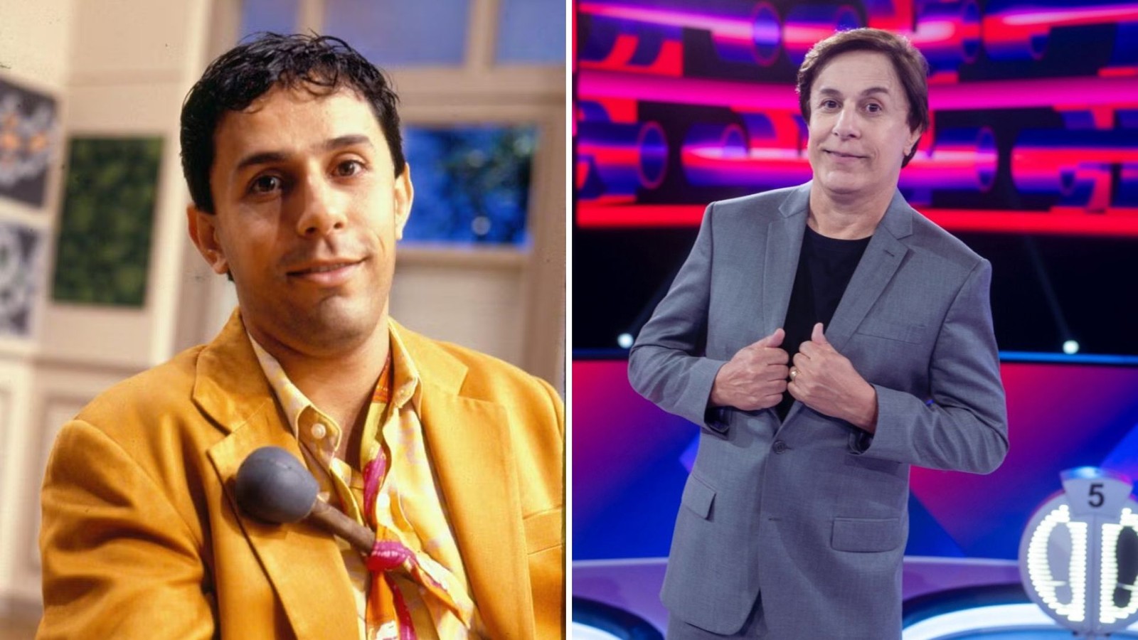 Tom Cavalcante ficou conhecido como João Canabrava. Atualmente, ele está na Record — Foto: Acervo/Globo e Reprodução/Record