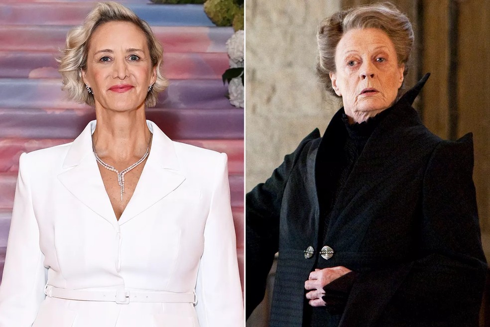 Janet McTeer como Minerva McGonagall — Foto: HBO/Warner Bros