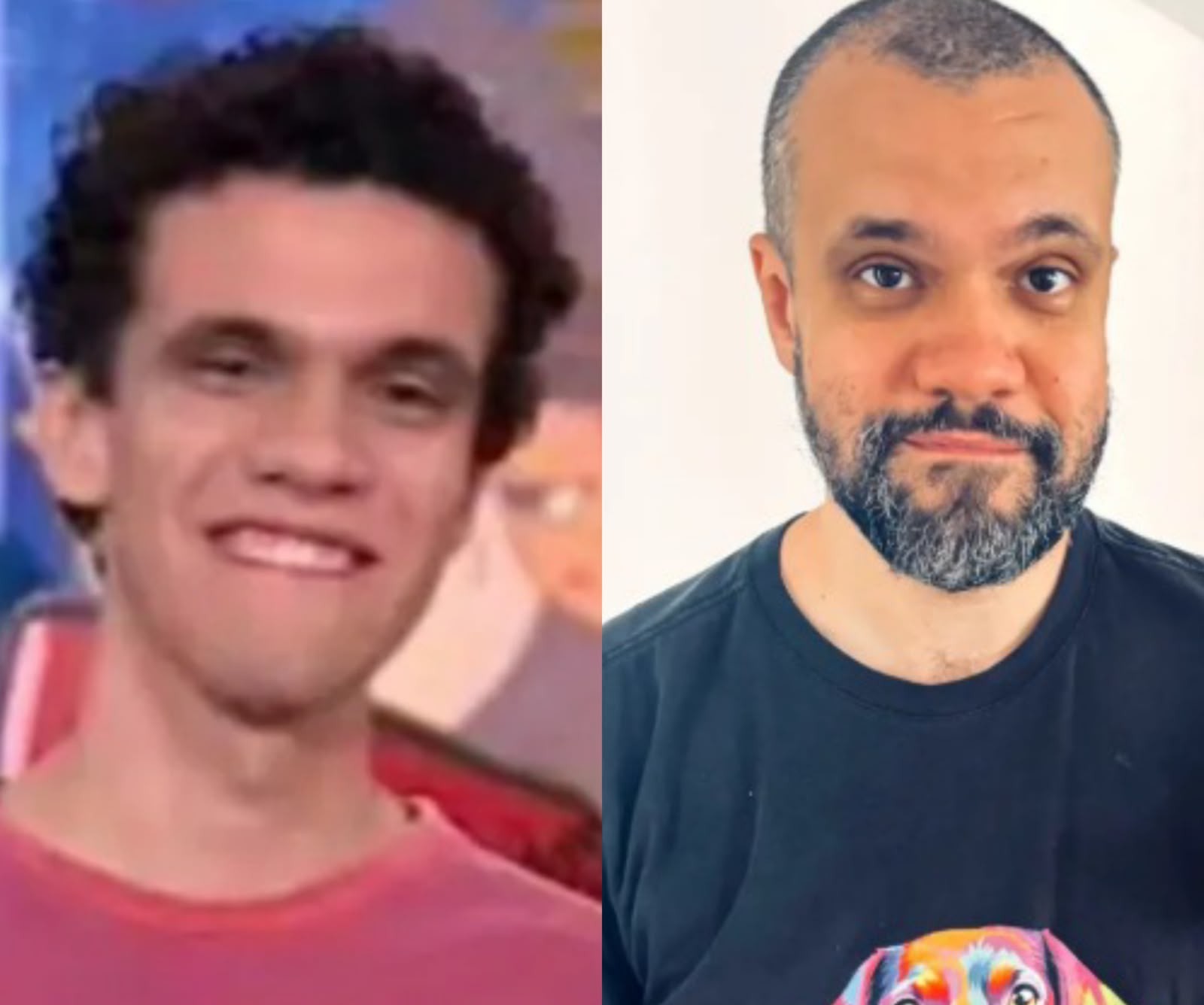 Gustavo Pereira atuou na atração de criança em 2009. Atualmente, ele se dedica a música e divulga seus trabalhos na internet. — Foto: Reprodução/ TV Globo e Instagram