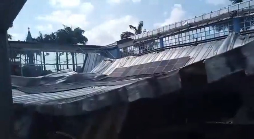 Vídeo: Parte do teto de igreja desaba no Morro da Conceição, no Recife;  duas pessoas morreram