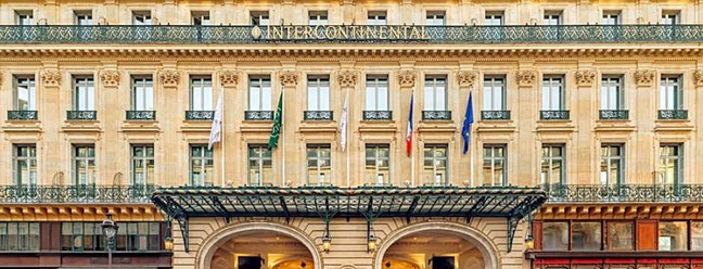 Hotel Intercontinental Le Grand, em Paris, onde Lula está hospedado — Foto: Reprodução