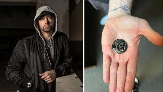 Eminem comemora 16 anos de sobriedade e posta foto de medalha