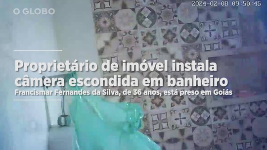 Polícia investiga se proprietário que instalou câmera escondida em banheiro de inquilinos em GO fez o mesmo em outros imóveis