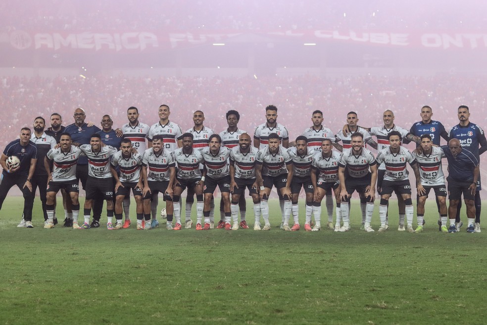 Santa Cruz conseguiu acesso à Série C após eliminar América de Natal — Foto: Evelyn Victoria/SCFC