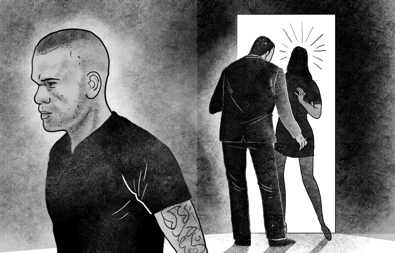 Daniel Alves deixa banheiro e depois sai da boate; suposta vítima relata agressão sexual a um segurança — Foto: Editoria de Arte