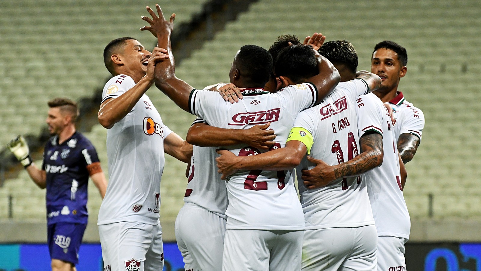 Fluminense vence o Ceará com gol do recordista Cano e se garante na Libertadores de 2023 — Foto: MAILSON SANTANA/FLUMINENSE FC