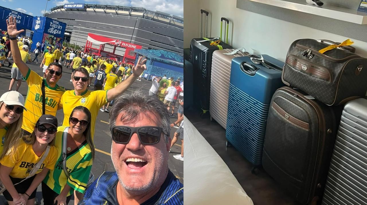 Alerta de tornado, noite no aeroporto e 24h de ‘vigília’: a saga de brasileiros para cruzar os EUA e torcer pela seleção