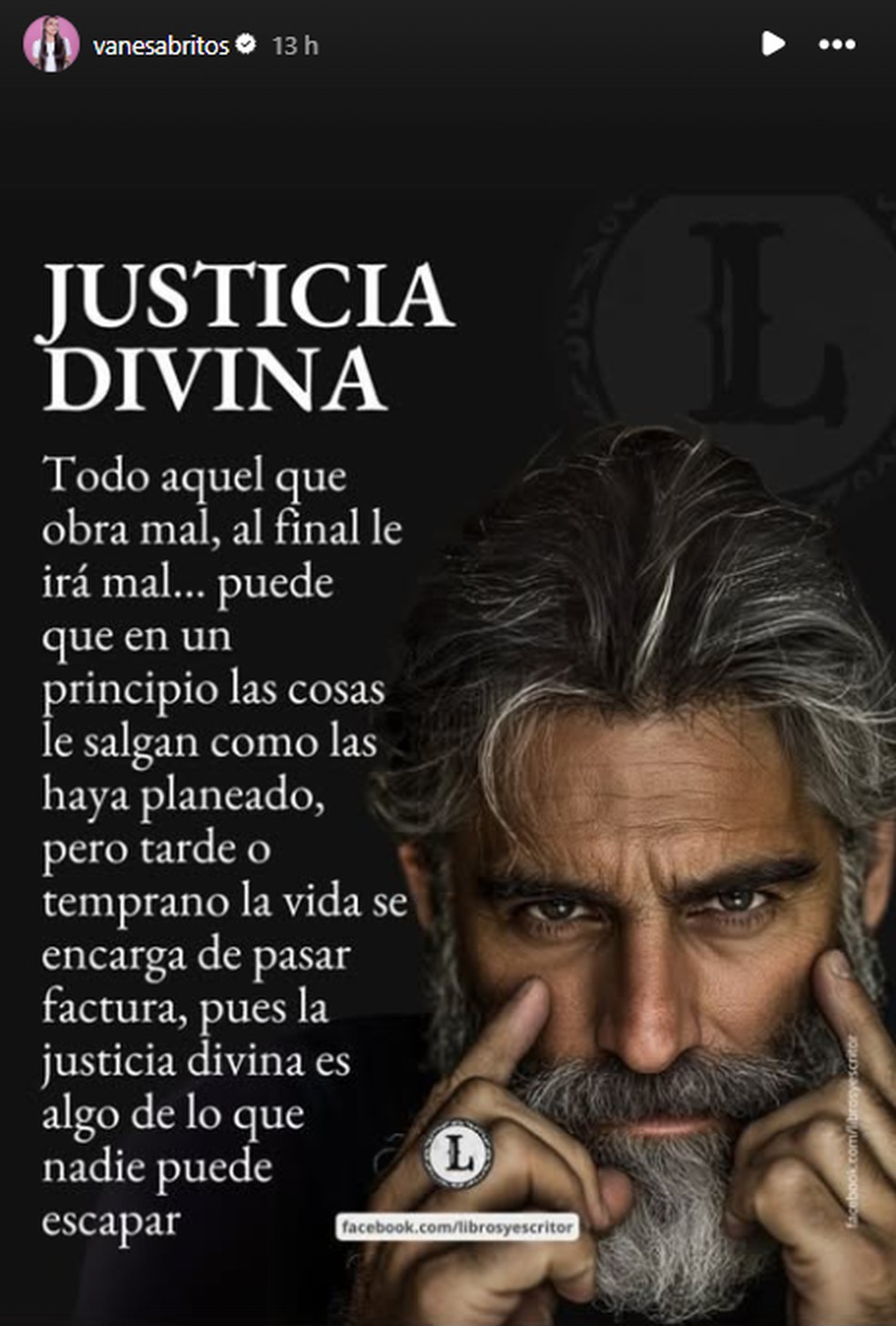 Postagem de mulher de De la Cruz — Foto: Instagram