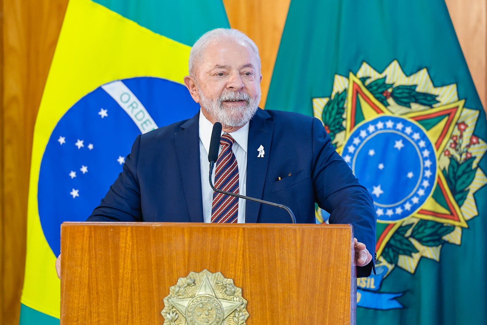 O presidente Luiz Inácio Lula da Silva foi eleito uma das 100 pessoas mais influentes do mundo em 2004, 2010 e 2023 — Foto: Ricardo Stuckert/PR
