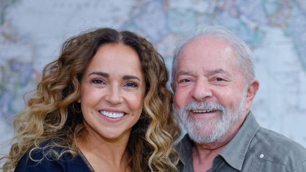 Daniela Mercury e Lula — Foto: Reprodução/ Ricardo Stuckert