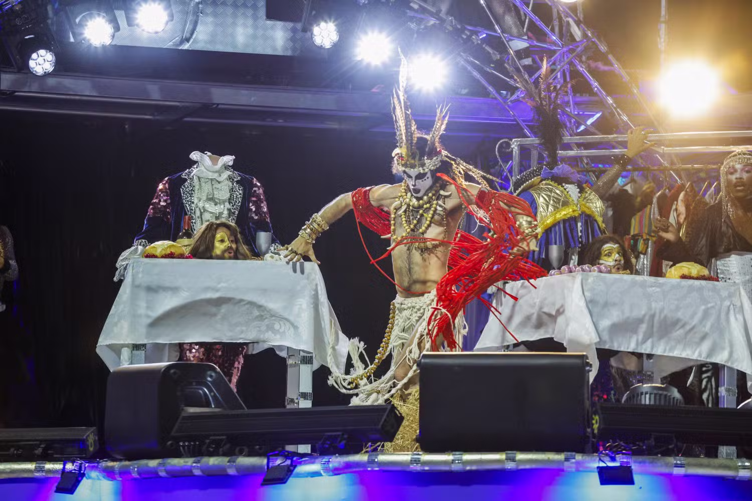 Desfile da Imperatriz Leopoldinense — Foto: Domingos Peixoto / Agência O Globo
