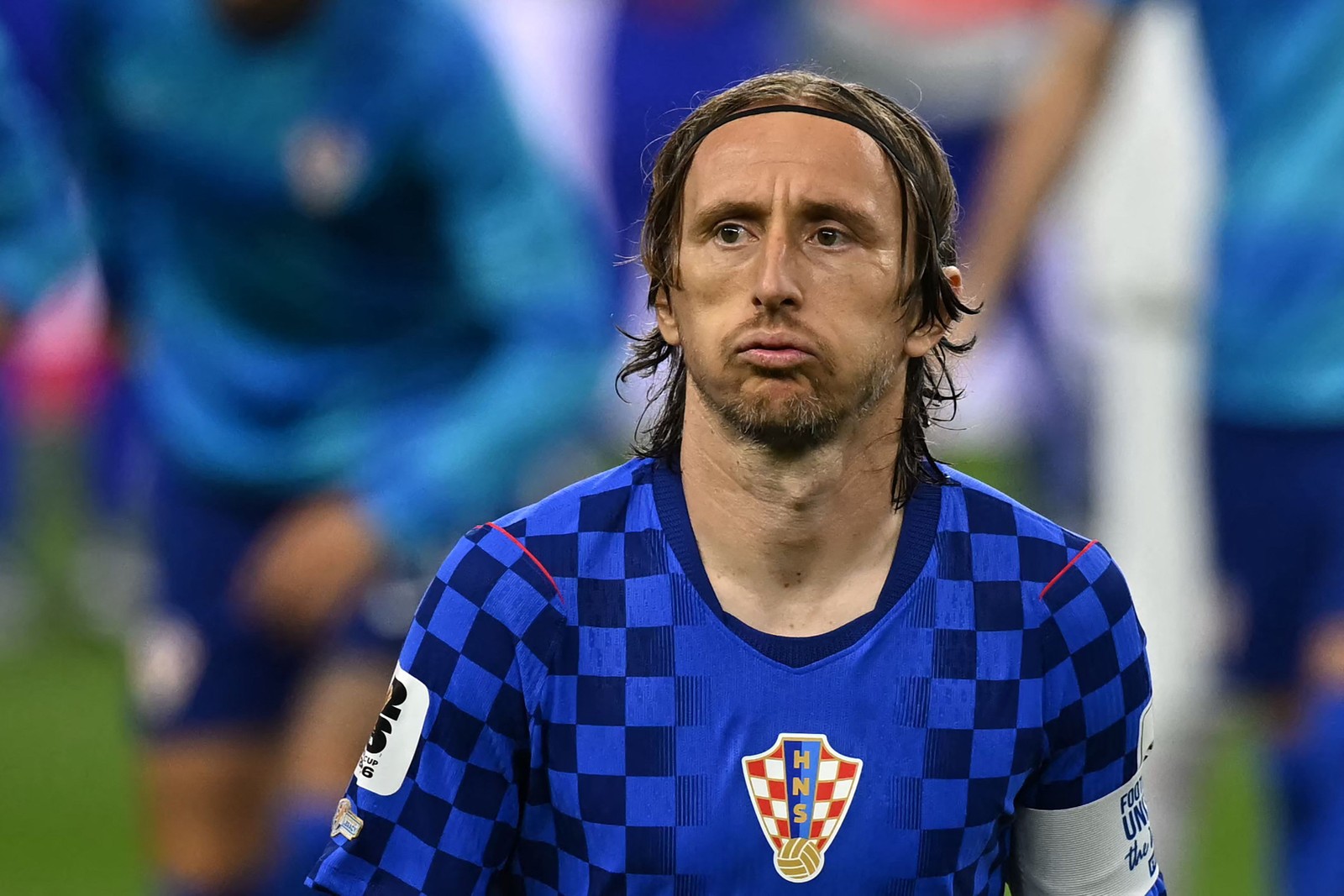 O camisa 10 da Croácia Luka Modric — Foto: Paul ELLIS / AFP