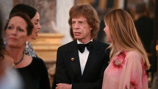 Mick Jagger foi uma das presenças ilustres no jantar de gala em Versalhes — Foto: AFP