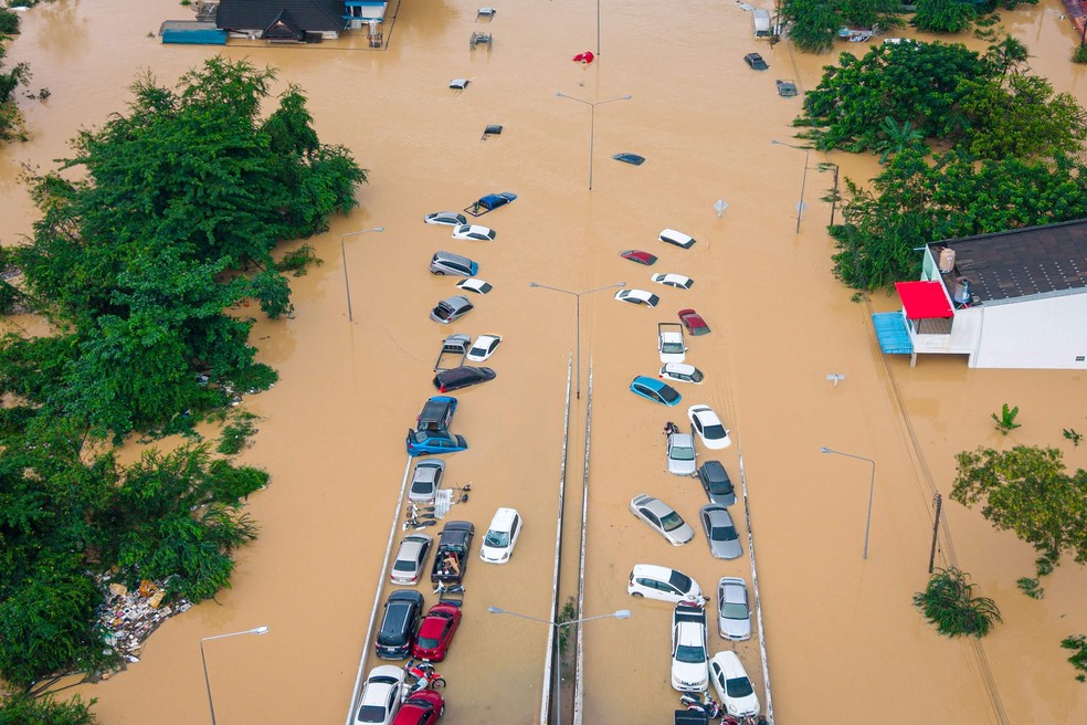 A photo from November 26 shows floods in Hat Yai, Thailand - Photograph: Arnun Chonmahatrakool / THAI NEWS PIX / AFP