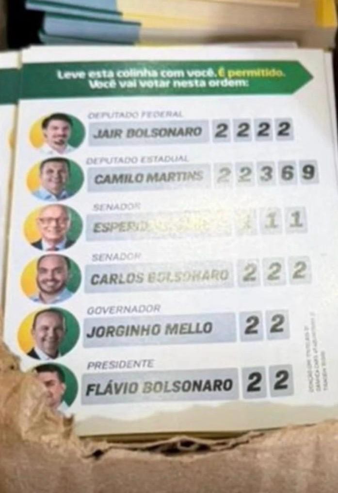Jair Renan pede voto a Esperidião Amin e Carlos Bolsonaro, mas deixa de fora de 