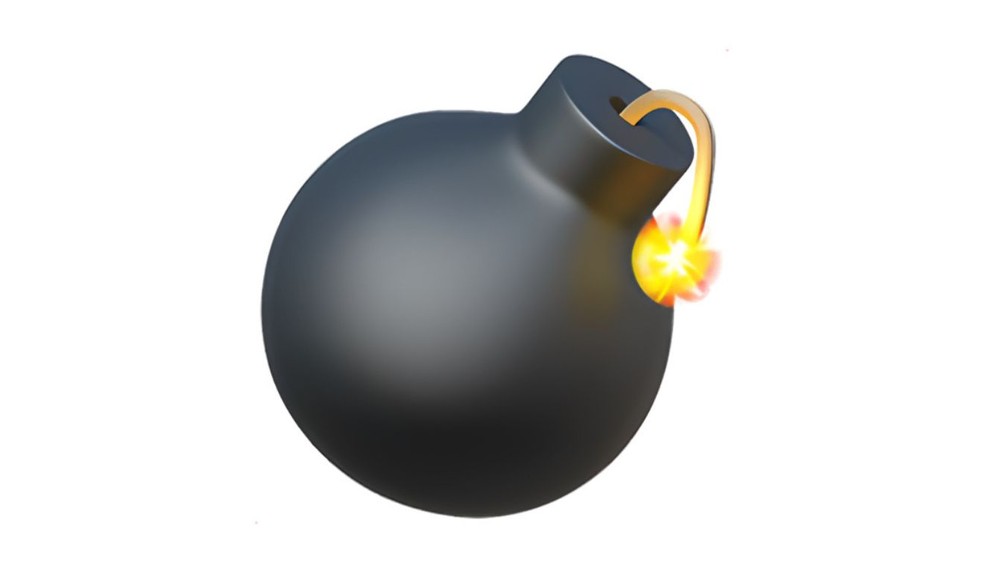 Emoji de bomba — Foto: Reprodução