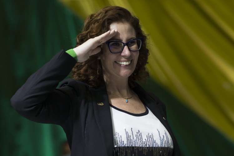 Zambelli foi a terceira parlamentar mais votada na eleição de 2022 - Foto Edilson Dantas / Agência O Globo