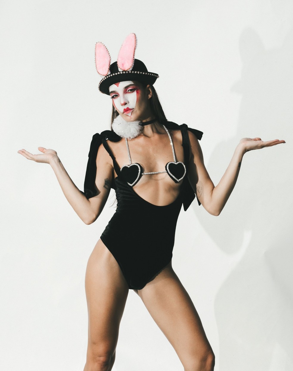 Coelhinha sai da cartola na Santa Maria — Foto: Vinicius Rocha e Mari leite