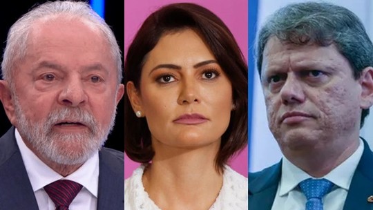 A nova pesquisa do PL com Lula, Michelle e Tarcísio na disputa pela Presidência 