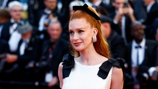Marina Ruy Barbosa no Festival de Cannes — Foto: Sameer Al-Doumy/AFP