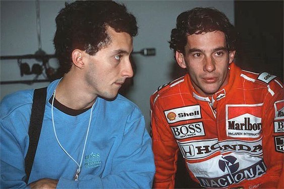 Leonardo Senna e Ayrton Senna — Foto: Reprodução
