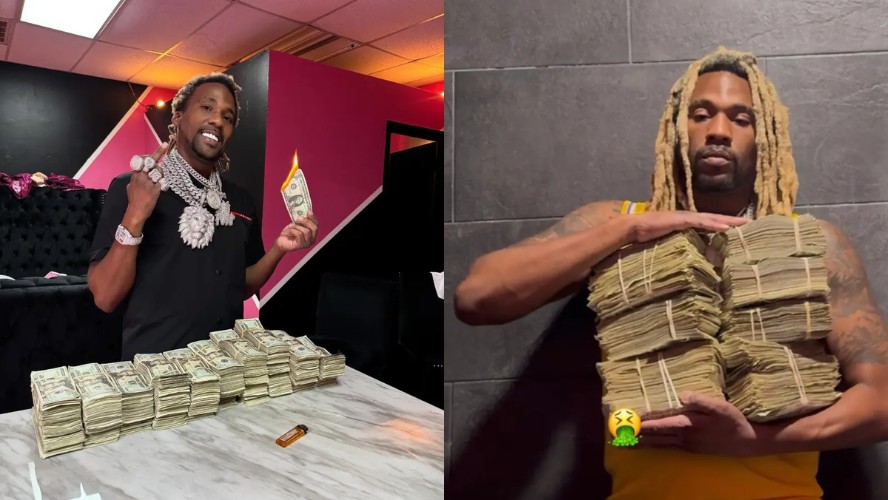 Rapper que ateou fogo em dinheiro é indiciado por desvio de R$ 20 milhões em programa de vale-alimentação nos EUA