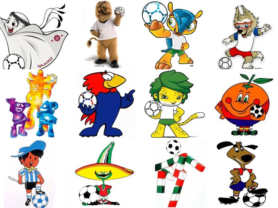 Mascotes da Copa do Mundo: relembre todos os personagens