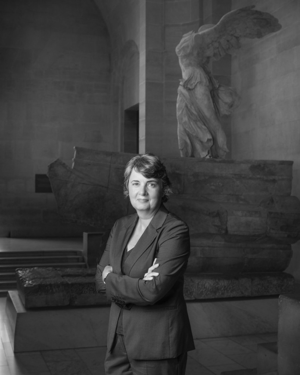 Laurence des Cars, presidente do Louvre — Foto: Franck Ferville