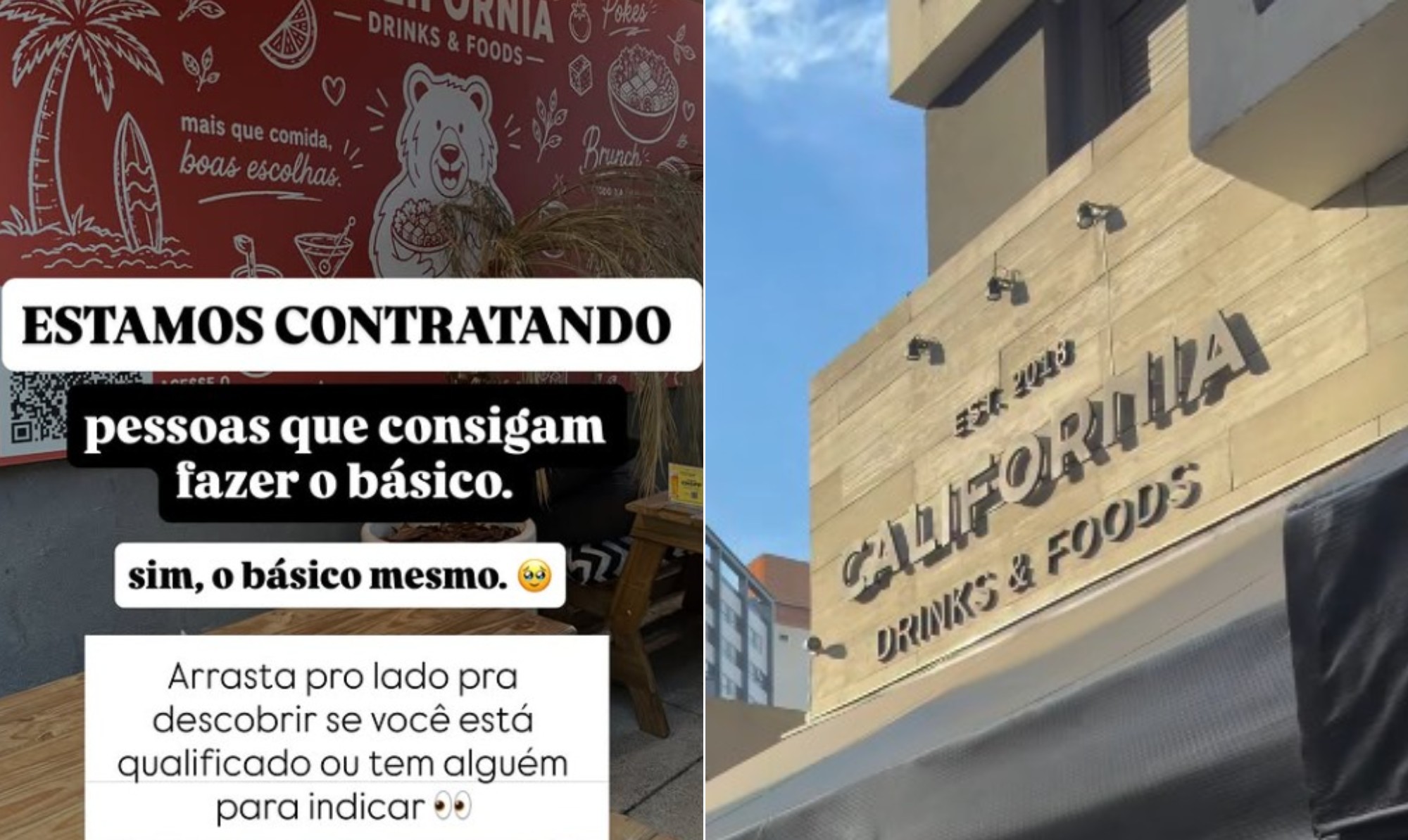 'Chegar no horário' e 'trabalhar': restaurante em SP exige 'o básico' em anúncio de emprego inusitado, e publicação viraliza
