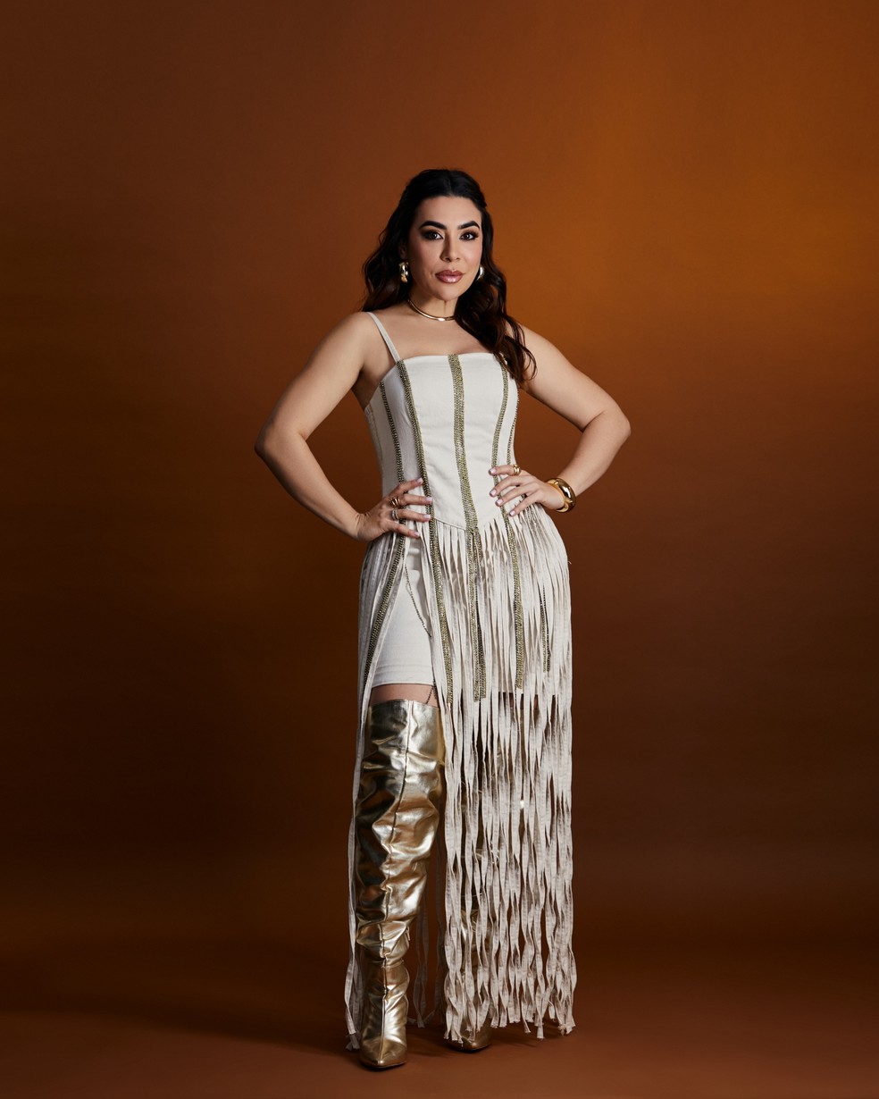 Naiara Azevedo lança coleção com jeans sustentável para o São João 2025 — Foto: Divulgação Rafa Manson