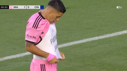 Suárez marca gol mais rápido da história do Inter Miami e homenageia Izquierdo, do Nacional