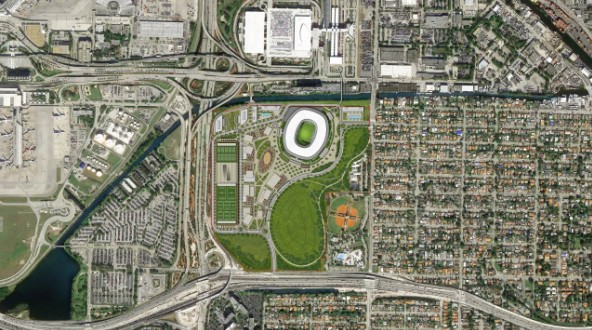 Animação mostra como deve ser o Miami Freedom Park, estádio do Inter Miami que tem previsão para ser inaugurado em 2025 — Foto: Divulgação