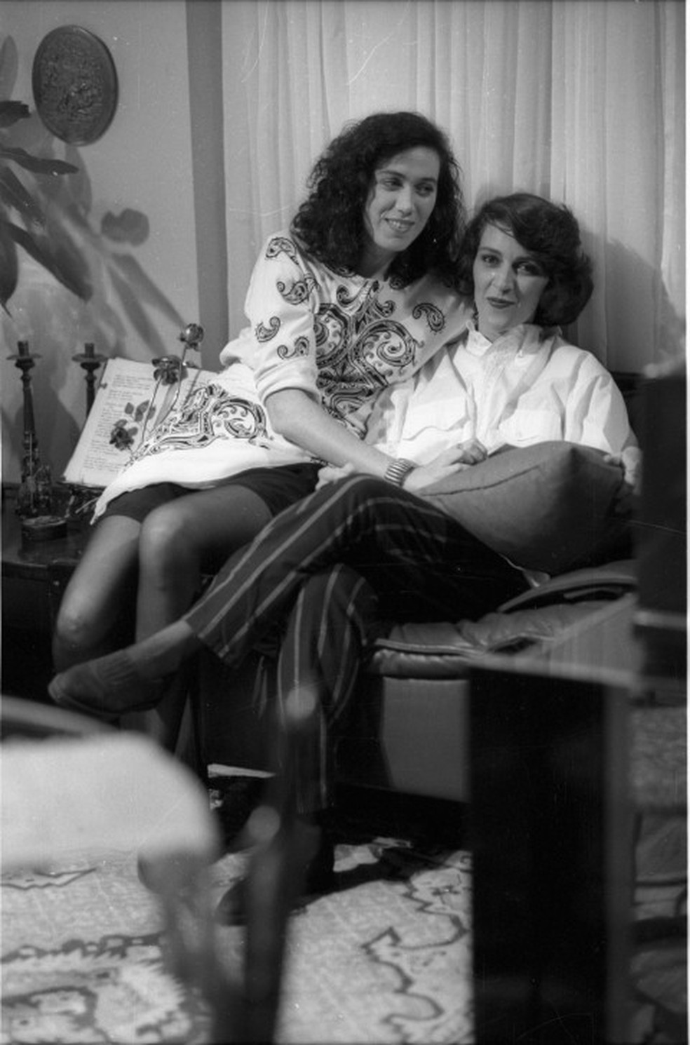 Lilia Cabral e Rosane Goffman, Aldeíde e Consuelo de'Vale tudo' (1988) — Foto: Irineu Barreto Filho / Agência O Globo