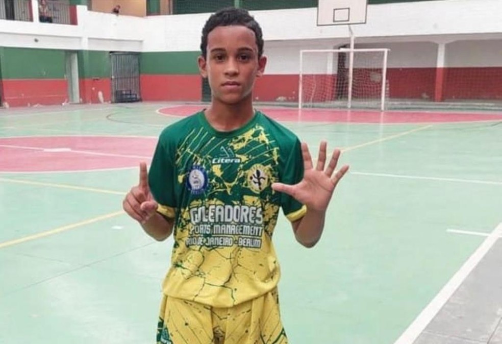Thiago Menezes Flausino, de 13 anos, foi morto durante ação da PM na Cidade de Deus — Foto: Reprodução